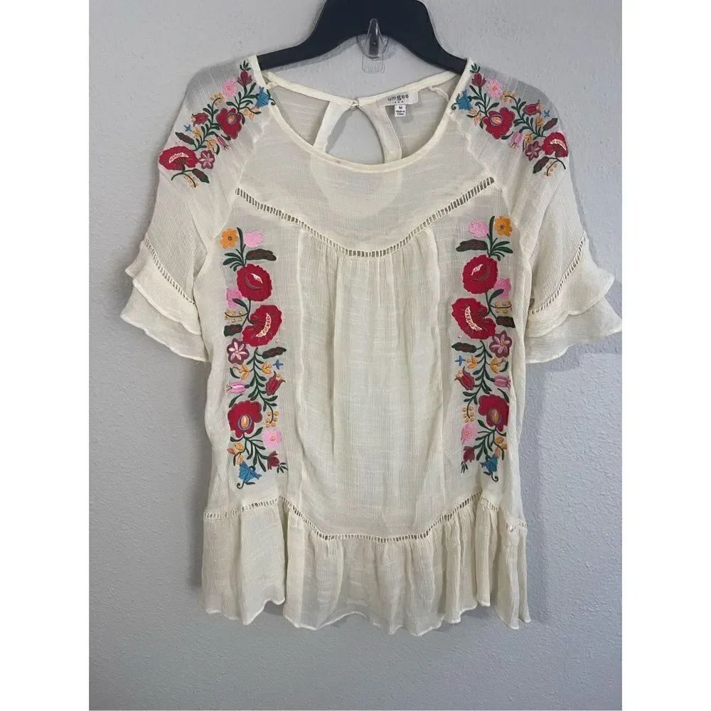 ❤️Umgee Women’s Floral Embroidered Top